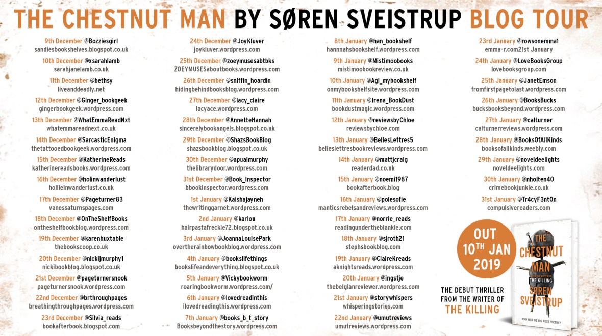 The Chestnut Man Blog Tour Banner