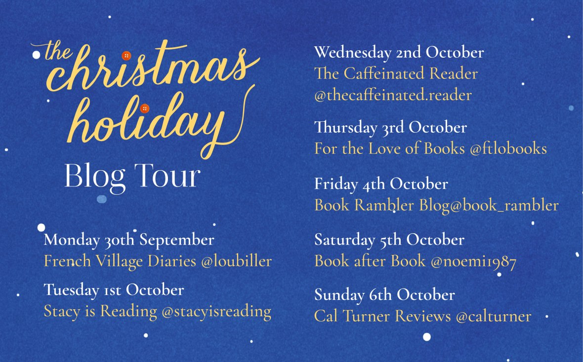 The Christmas Holiday blog tour poster